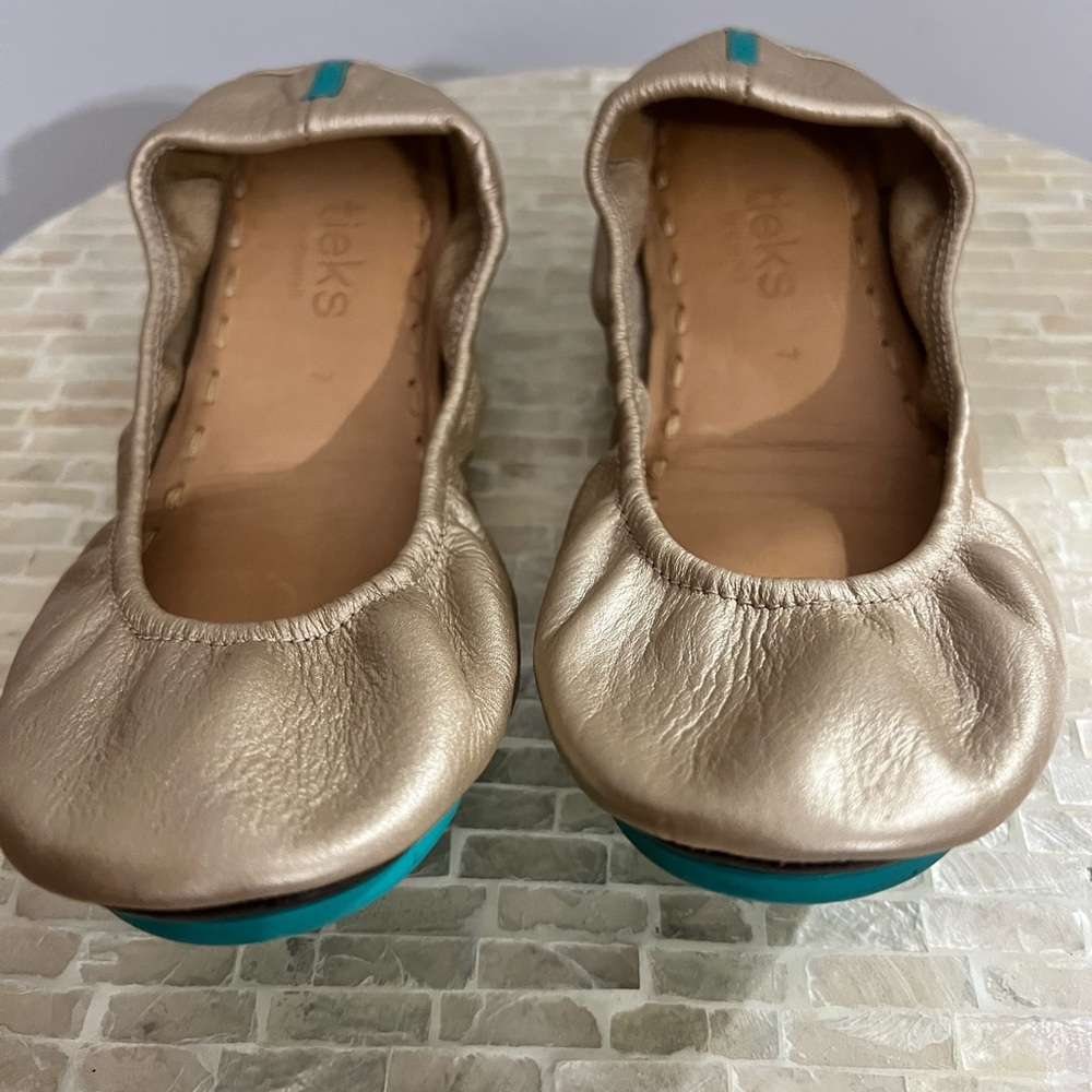 Tieks Golden Glitz Size 7